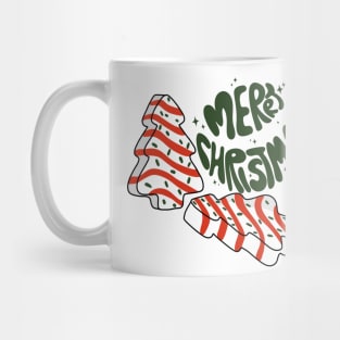 Merry Christmas Snack Cakes Mug